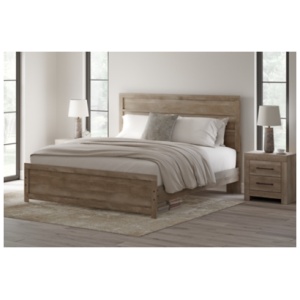 Gachester King Panel Bed, Tan