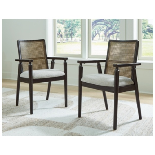 Galliden Dining Arm Chair, Black