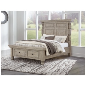 Harrastone Queen Panel Bed, Gray