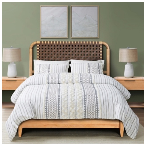 INK+IVY Queen Bed, Natural
