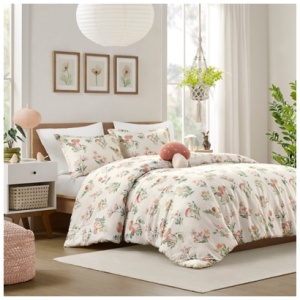 Intelligent Design Mushroom Garden Full/Queen Comforter Set, Green