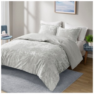 Intelligent Design Reversible Full/Queen Comforter Set, Silver