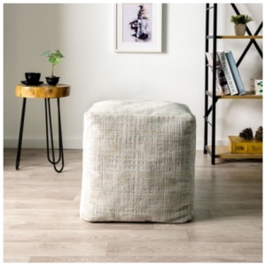 Milano Abstract Pouf, Beige