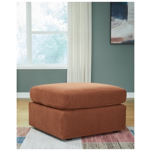 Modmax Next-Gen Nuvella™ Performance Fabric Oversized Accent Ottoman, Spice