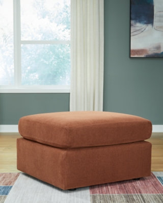 Modmax Next-Gen Nuvella™ Performance Fabric Oversized Accent Ottoman, Spice