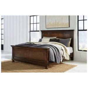 Porter King Panel Bed, Rustic Brown