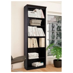 Ren Home Anita 88" Bookcase, Black Forest
