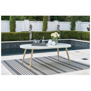 Seton Creek Outdoor Dining Table, White