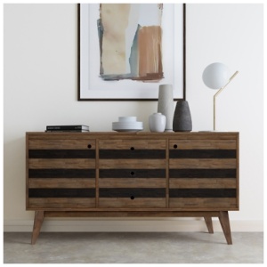 Simpli Home Clarkson Sideboard Buffet, Brown