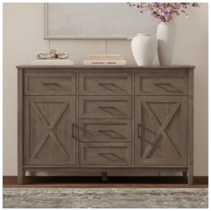Simpli Home Ela Sideboard, Smoky Brown