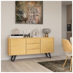 Simpli Home Lowry Sideboard Buffet, Oak