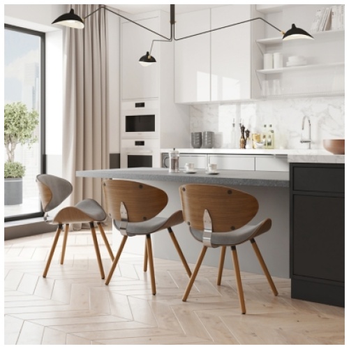 Simpli Home Marana Dining Chair, Gray