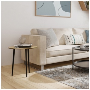 Simpli Home Tanner Side Table, Gold