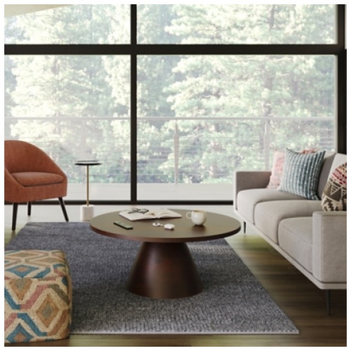 Simpli Home Winnie Coffee Table, Walnut