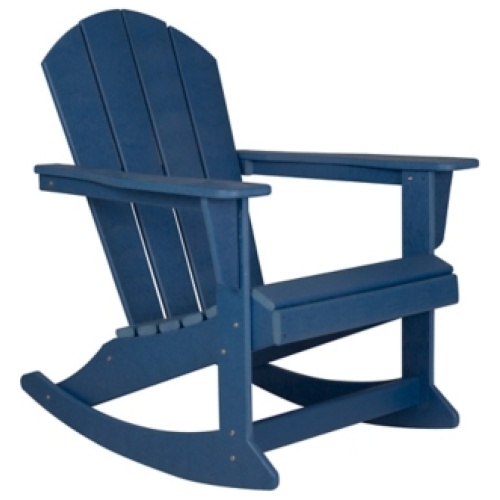 Venice Outdoor Adirondack Rocking Chair, Navy Blue