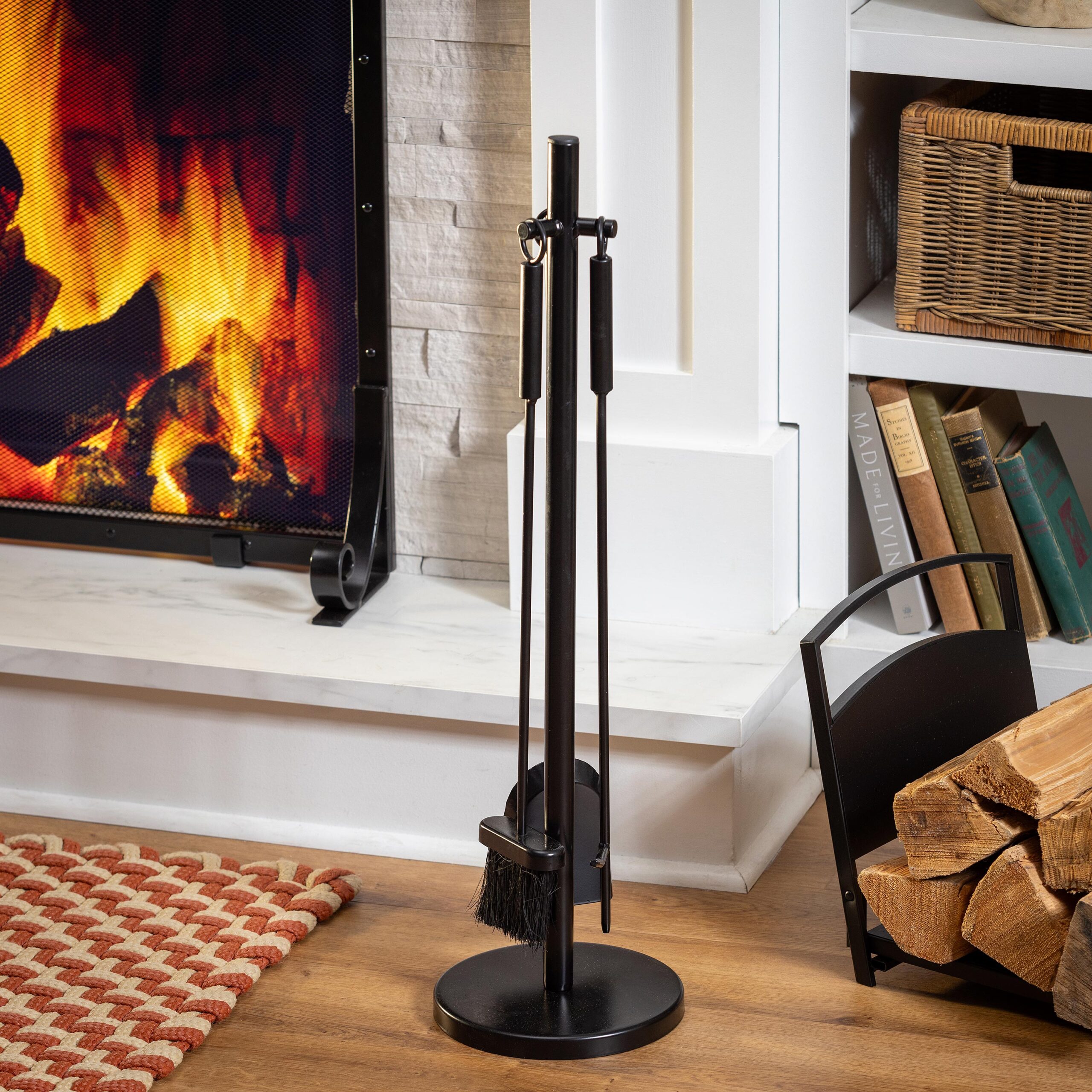 4 Piece Fireplace Utensils