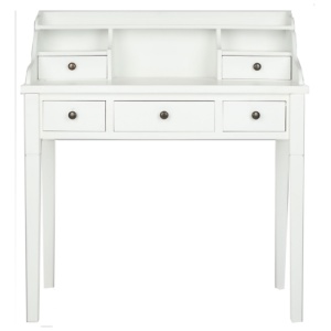 5 Drawer Writing Desk, White
