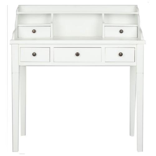 5 Drawer Writing Desk, White