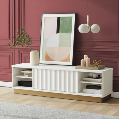 CosmoLiving by Cosmopolitan Rene 59" TV Stand, White