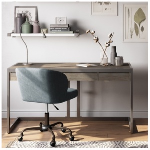 Erina 60" Office Desk, Gray