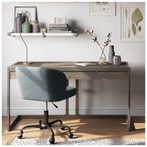 Erina 60" Office Desk, Gray