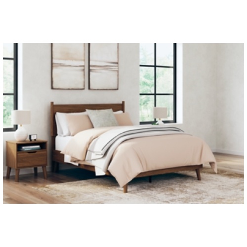Fordmont Full Panel Bed, Cognac