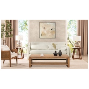 Jennifer Taylor home Ada Sofa, Flax White