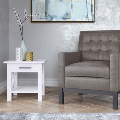 Kitchener End Table, White