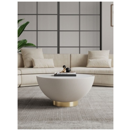 Manhattan Comfort Anderson Coffee Table, Cream