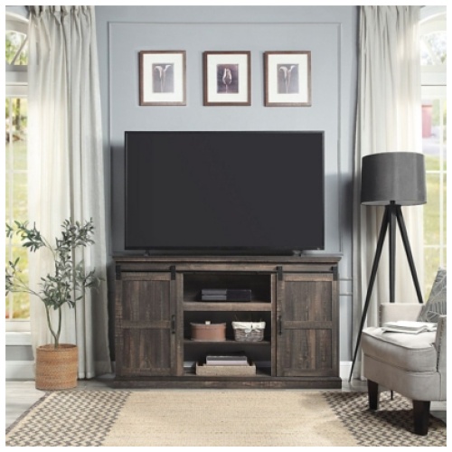 Manhattan Comfort Myrtle 60" TV Stand, Heavy Brown