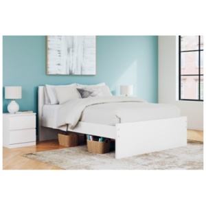 Onita Queen Panel Platform Bed, White