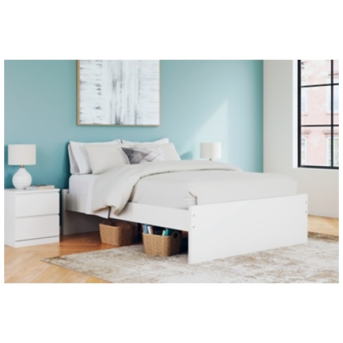Onita Queen Platform Bed, White