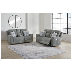 Overflow Sofa and Loveseat, Steel