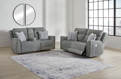 Overflow Sofa and Loveseat, Steel
