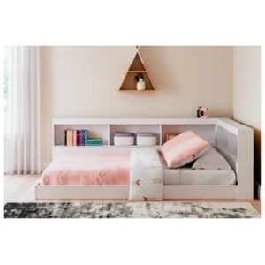 Piperton Full Bookcase Storage Bed, White