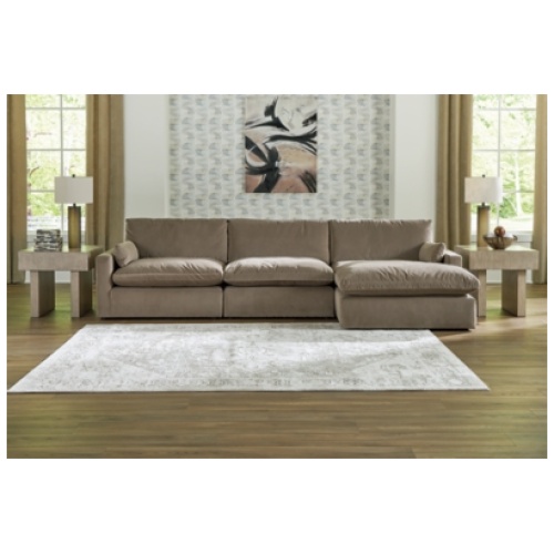 Sophie 3-Piece Modular Sofa with Chaise, Cocoa