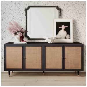 TOV Funiture Sierra Sideboard , Black/Brown
