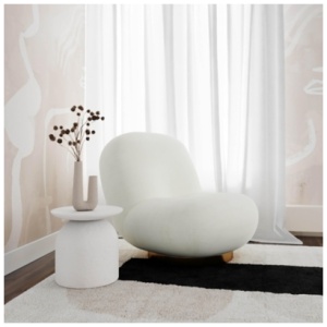 TOV Furniture Aloe Side Table, White