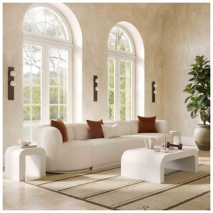 TOV Furniture Hump Coffee Table, White