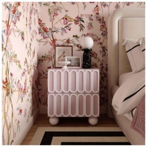TOV Tori Nightstand, Mauve