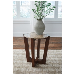 Tanidore End Table, Warm Brown