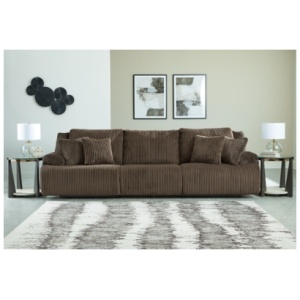 Top Tier 3-Piece Manual Reclining Modular Sofa, Chocolate