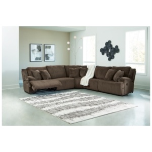 Top Tier 5-Piece Manual Reclining Modular Sectional, Chocolate