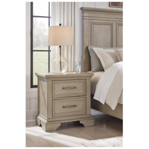 Vallardia 26" 2 Drawer Nightstand, Light Grayish Brown