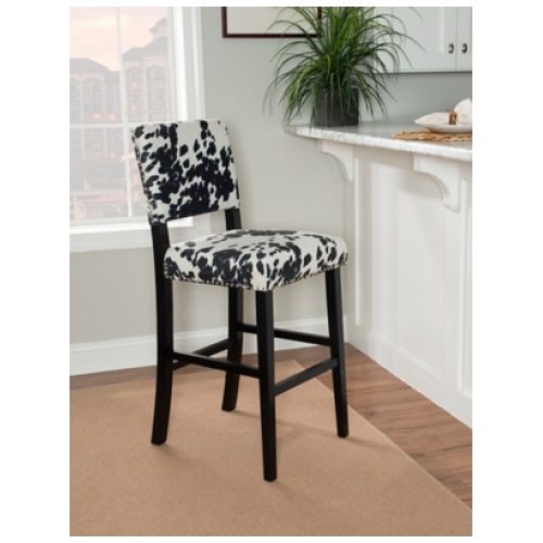 Wes Bar Stool , Black/White