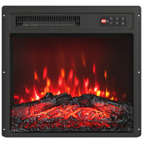 18 Inch Electric Fireplace Insert with Remote Control and 7 Realistic Flame Colors