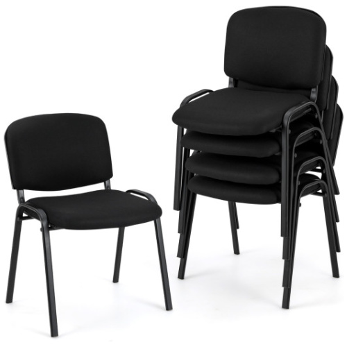5 Pieces Elegant Conference Office Chair Set for Guest Reception-Set of 5