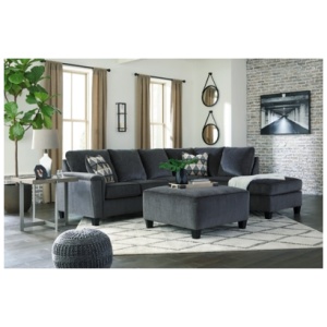 Abinger 2-Piece Sectional with Ottoman, Smoke