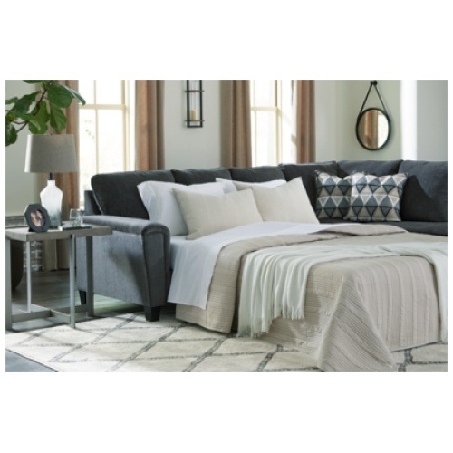 Abinger 2-Piece Sleeper Sectional with Chaise, Smoke
