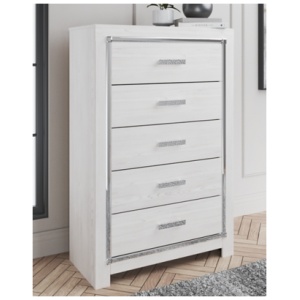 Altyra 5 Drawer Chest of Drawers, White